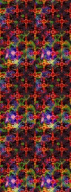 Raster Henna tarzı. Etnik Mandala havlusu. Tebrik kartı geçmişi, boyama kitabı, arkaplan ve tekstil için kullanılabilir. Taslak süsleme izi. Sınır Hindistan çiçek desenli paisley patentli.