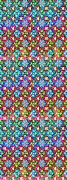 Mavi renkli çiçekler. Kumaş desenli papatya çiçekleri ayrıntıları.