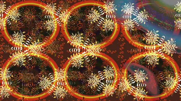 Kahverengi renkli Asya tekstili. Raster illüstrasyonu. Çiçek desenini çiz.