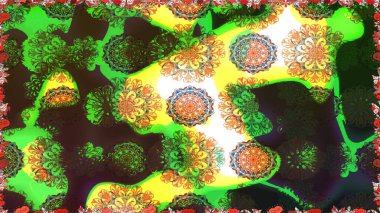 Raster Hip kumaş deseni. Eskiz Vintage Çiçek Deseni.