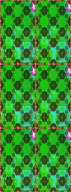 Çiçek ve yapraklı çiçek deseni. Küçük çiçekli şirin bir desen. Raster illüstrasyonu.