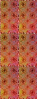 Küçük kahverengi çiçekli oldukça eski bir besin torbası deseni. Millefleur 'lar. Tekstil, kumaş, kapaklar, duvar kağıtları, baskı, naylon, yapıştırma, örgü, dekupaj için çiçeksiz arkaplan.