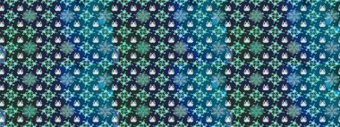 Raster Moda kumaş deseni. Şirin çiçekler. Çizgi çizimi deseni.