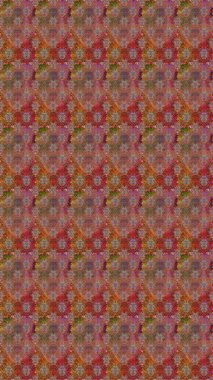 Çiçek ve yapraklı çiçek deseni. Raster illüstrasyonu. Küçük çiçekli şirin desen.