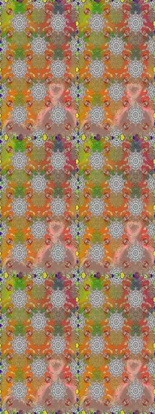 Raster illüstrasyonu. Gri renkli çiçekler. Raster illüstrasyonu. Asya tekstil tarzında. Kusursuz çiçek deseni.