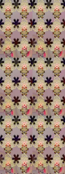 Küçük çiçekteki sevimli çiçek deseni. Varisolobej ve nötr raster çizimi. Birçok bej ve nötr soyut çiçekli tropikal çizim deseni.