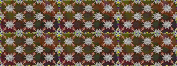 Raster illüstrasyonu. Küçük çiçekteki sevimli çiçek deseni. Raster deseni. Nazikçe, yaz çiçekleri kahverengi ve gri renklerde.