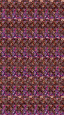 Yumuşak, pembe renkte bahar çiçekleri. Çiçek ve yapraklı karalama şeklinde Raster çiçek deseni. Raster illüstrasyonu.