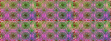 Kusursuz bir arka plan modeli. Raster - stok. Suluboya, elle çizilmiş. Vadinin çiçekleri yeşil ve pembe renklerde.