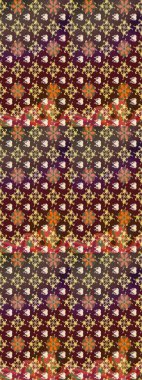 Kahverengi renkli çiçekler. Küçük çiçekteki sevimli çiçek deseni. Raster illüstrasyonu.