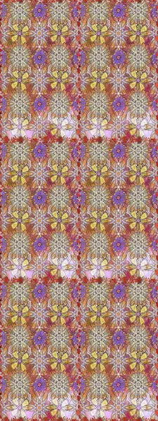 Abstract seamless pattern on neutral and brown colors with bright flowers. Elegant raster texture with floral elements. Cute floral pattern in the small flower.