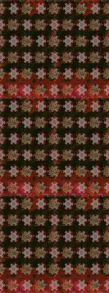 Parlak renkli çiçekleri ve gri ve kahverengi renkte yaprakları olan şaşırtıcı, pürüzsüz çiçek deseni. Moda baskıları için zarif bir şablon. Modern çiçek arkaplanı. Halk stili.