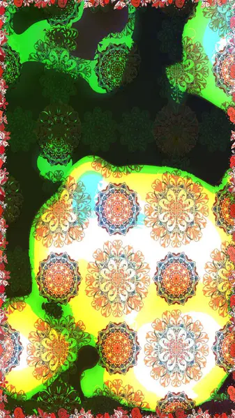 Gri renkli gri papatya deseni. Gri renklerde. Raster illüstrasyonu.