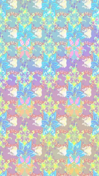 Vadinin çiçekleri tarafsız renklerde. Raster - stok. Suluboya, elle çizilmiş. Taslak arkaplan deseni.