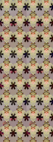 Raster illüstrasyonu. Güzel kumaş deseni. Zentangle soyut çiçekleri. Karalama çiçeği. Renkli Bahar Teması eskiz kalıbı. Düz Çiçek Elementleri Tasarımı.