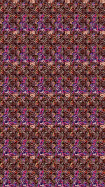 Yumuşak, pembe renkte bahar çiçekleri. Çiçek ve yapraklı karalama şeklinde Raster çiçek deseni. Raster illüstrasyonu.