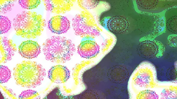 Chichi 'nin kumaş kalıbını çiz. Raster illüstrasyonu. Çiçek deseni. Düz Çiçek Elementleri Tasarımı. Renkli Bahar Teması çizim şablonu.