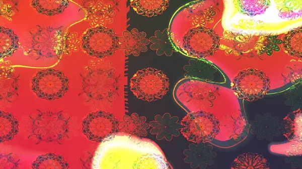 Raster stili kumaş deseni. Çiçekler suluboya çizim deseni.