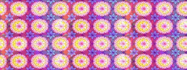 Çiçekler pembe ve nötr. Raster hisseleri. Suluboya, elle çizilmiş. Kusursuz arkaplan deseni.