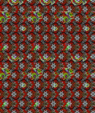 Raster - stok. Kırmızı çiçekli eskiz deseni, suluboya çiçek deseni, sevimli çiçek, duvar kağıdı, kart veya kumaş için fayanslı.