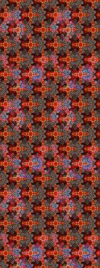 Kızılderili desenli desenli desenli şal deseni. Tekstil, tebrik kartı, boyama kitabı, telefon kılıfı baskısı için kullanılabilir. Etnik Mandala süsü. Raster Henna dövme stili.