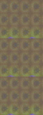 Çiçekli ipek eşarp. Kahverengi üzerine kahverengi. 1950-1960 motifleri. El çizimi çiçek unsurları olan soyut çizim raster deseni. Retro tekstil tasarım koleksiyonu.