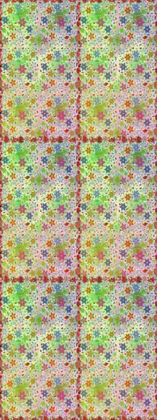 Çiçekli karalama şeklinde Raster çiçek deseni. Yumuşak, bahar çiçekli arka plan. Tarafsız ve yeşil renkte çiçekler.