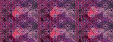 Doğal kozmetik ürünleri, parfüm, çiçekçi dükkanı için bahar ihalesi tasarımı. Karşılama ya da düğün geçmişi olarak kullanılabilir. Mor ve pembe lale çiçekleriyle Raster eskiz deseni. Paket kağıdı için en iyisi..