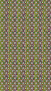 Raster illüstrasyonunda kusursuz çiçek deseni. Kahverengi ve gri renkte çiçekler.