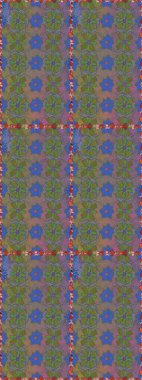 Sevimli çiçek raster deseni. Renkli Bahar Temalı Kusursuz Arkaplan. Gri renkli çiçekler. Düz Çiçek Elementleri Tasarımı.