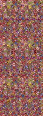 Çocuk stili. Çiçekli, kusursuz bir arkaplan. Renkli Bahar Temalı Kusursuz Arkaplan. Düz Çiçek Elementleri Tasarımı.