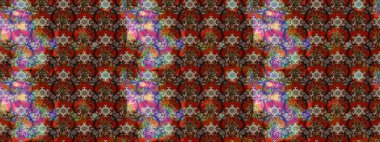 Kızılderili desenli desenli desenli şal deseni. Etnik Mandala süsü. Raster Henna dövme stili. Tekstil, tebrik kartı, boyama kitabı, telefon kılıfı baskısı için kullanılabilir.