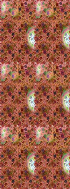 Şirin, zarif çiçekler Raster illüstrasyonu. Davetiye ve kartpostal tasarımı için dekoratif çiçek unsurları. Poster ya da kapak için arka plan. Tekstil için figür. Yapraklı kusursuz desen.