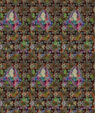 Suluboya çizimi. Çiçekli eskiz deseni. El çizimi. Gri renkli çiçekler.