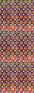 El çizimi Raster çizimi. Parlak elementlerin. Çizim çiçek deseni duvar kağıdı, web sitesi arkaplanı, paket kağıdı, davetiye, broşür, pankart veya web sitesi için kullanılabilir.