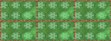 Raster. Düz Çiçek Elementleri Tasarımı. Renkli Bahar Teması Kusursuz Arkaplan.