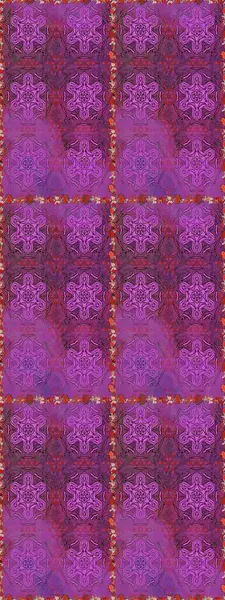 3 boyutlu çiçekler, pürüzsüz. Raster illüstrasyonu. Mor ve mor renklerde.