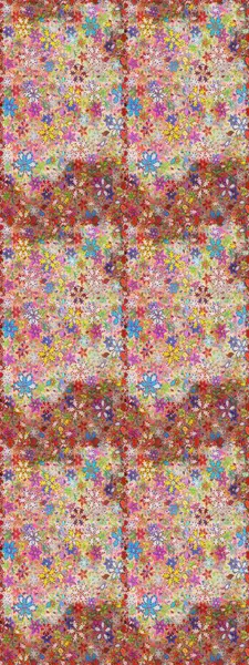 Çiçeksel elementlerle süslenmiş zarif raster dokusu. Nötr ve pembe renklerde parlak çiçeklerle soyut ve pürüzsüz desen. Küçük çiçekte şirin bir çiçek deseni var..