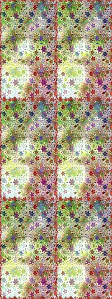 Düz Çiçek Elementleri Tasarımı. Tarafsız ve bej renkli çiçekler. Asya tekstil tarzında. Raster illüstrasyonu. Kusursuz çiçek deseni. Renkli Bahar Teması Kusursuz Arkaplan.