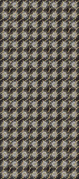 Klasik raster bej, gri, kahverengi ve altın desenli çizim. Klasik klasik klasik arka plan. Geleneksel oryantasyon süsü.