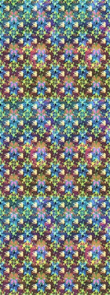 Mavi renkli çiçek desenli çizim. Suluboya tarzında mavi renkte çiçekler.