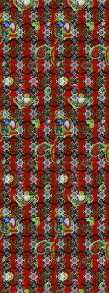 Soyut çiçek çizim kalıbı arka planı. Raster deseni. Raster illüstrasyonu. Kırmızı renklerde. Küçük çiçekte sevimli çiçek deseni var..