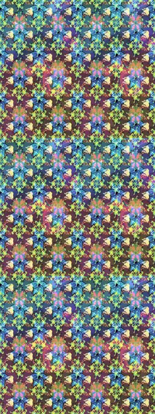 Mavi renkli çiçek desenli çizim. Suluboya tarzında mavi renkte çiçekler.