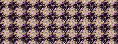 El çizimi. Çiçekler, dallar, bitkiler ve çiçekler. Raster illüstrasyonu. Güzel kumaş deseni.