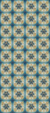 Raster illüstrasyonu. Eskiz kalıbı altın elementler. Altın şablon. Klasik çiçek dokusu. Kart, duvar kağıdı, ambalaj ve tekstil için klasik tasarım. Mavi, nötr ve bej renklerde Royal retro.