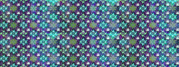 Mor ve mavi renkte çiçekler. Raster illüstrasyonu. Çiçek süslemeli çizim deseni.