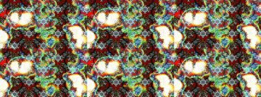 Çiçek kompozisyonu. Doğa. - Yeşil çiçekler. Küçük çiçekte güzel bir desen var. Çiçek arkaplan. Çiçek kolajı. Raster deseni.