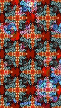 Raster güzel bir çiçek deseni çizmiş. Bahar mevsimi. Nazik romantik baskı. Mavi renkli çiçekler. Tatil havası..