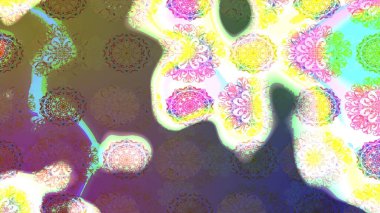 Raster - stok. Tarafsız çiçekli eskiz deseni, suluboya çiçek deseni, sevimli çiçek, duvar kağıdı, kart veya kumaş için fayanslı.