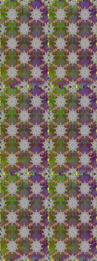 Kumaş, tekstil, duvar kağıdı baskısı için. Tomurcukları papatya çiçekleri olan sevimli bir çiçek deseni. Miles Fleur, süslü püslü bir süs. Kusursuz bir geçmişi var. Raster illüstrasyonu. Antika retro tarzı.